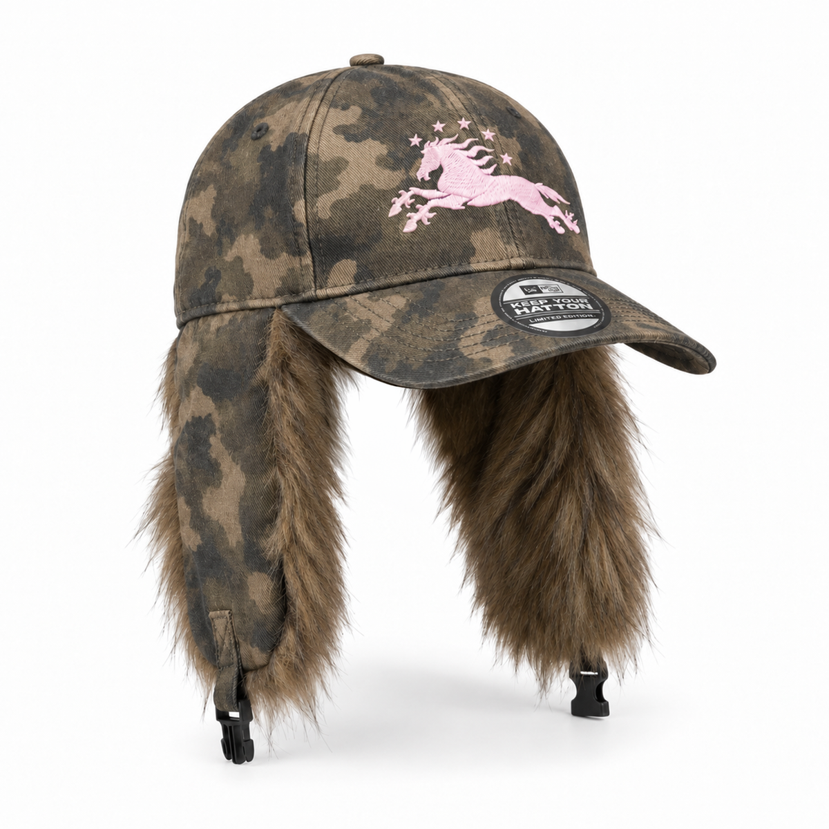 "PRINCESS" Fur Baseball Cap