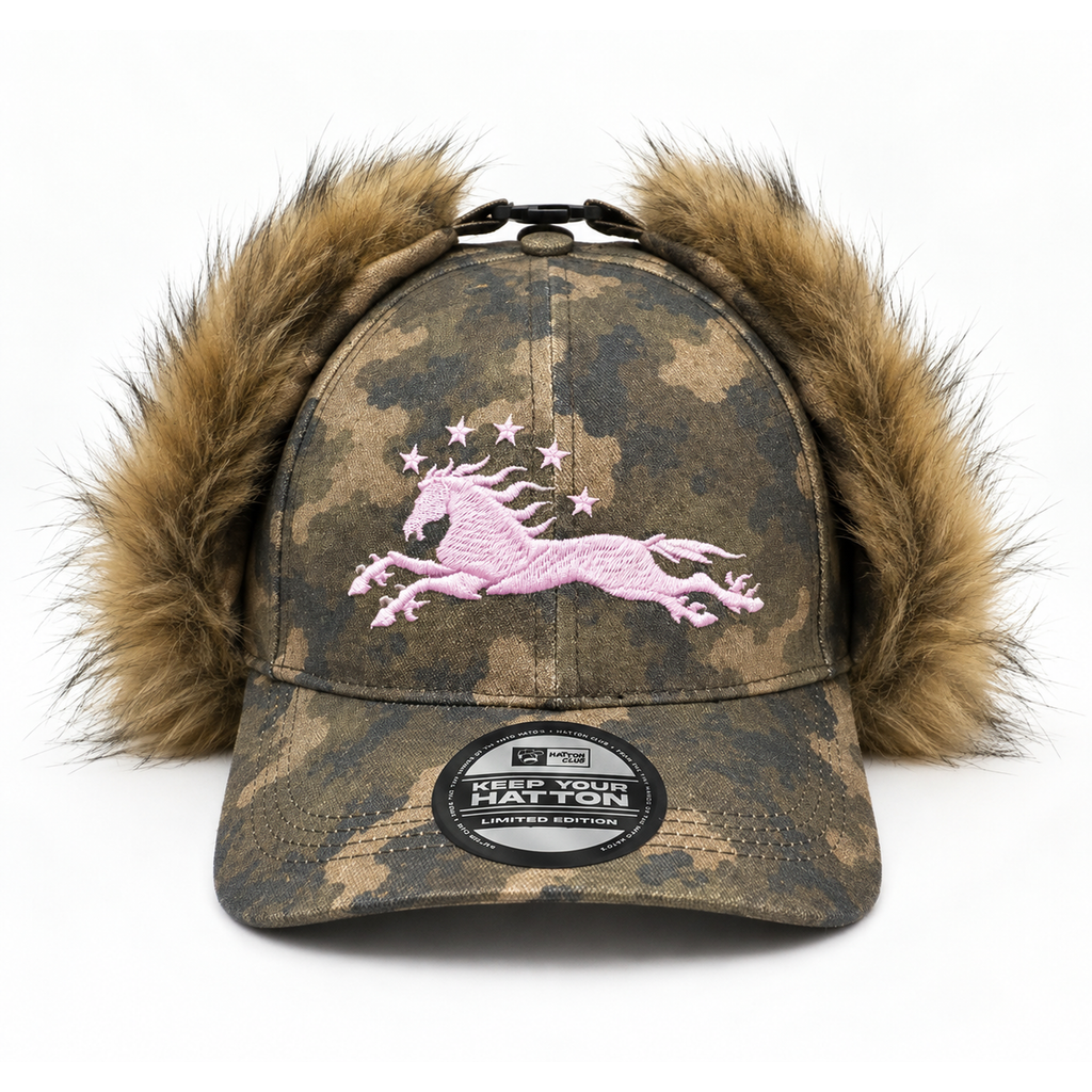 "PRINCESS" Fur Baseball Cap