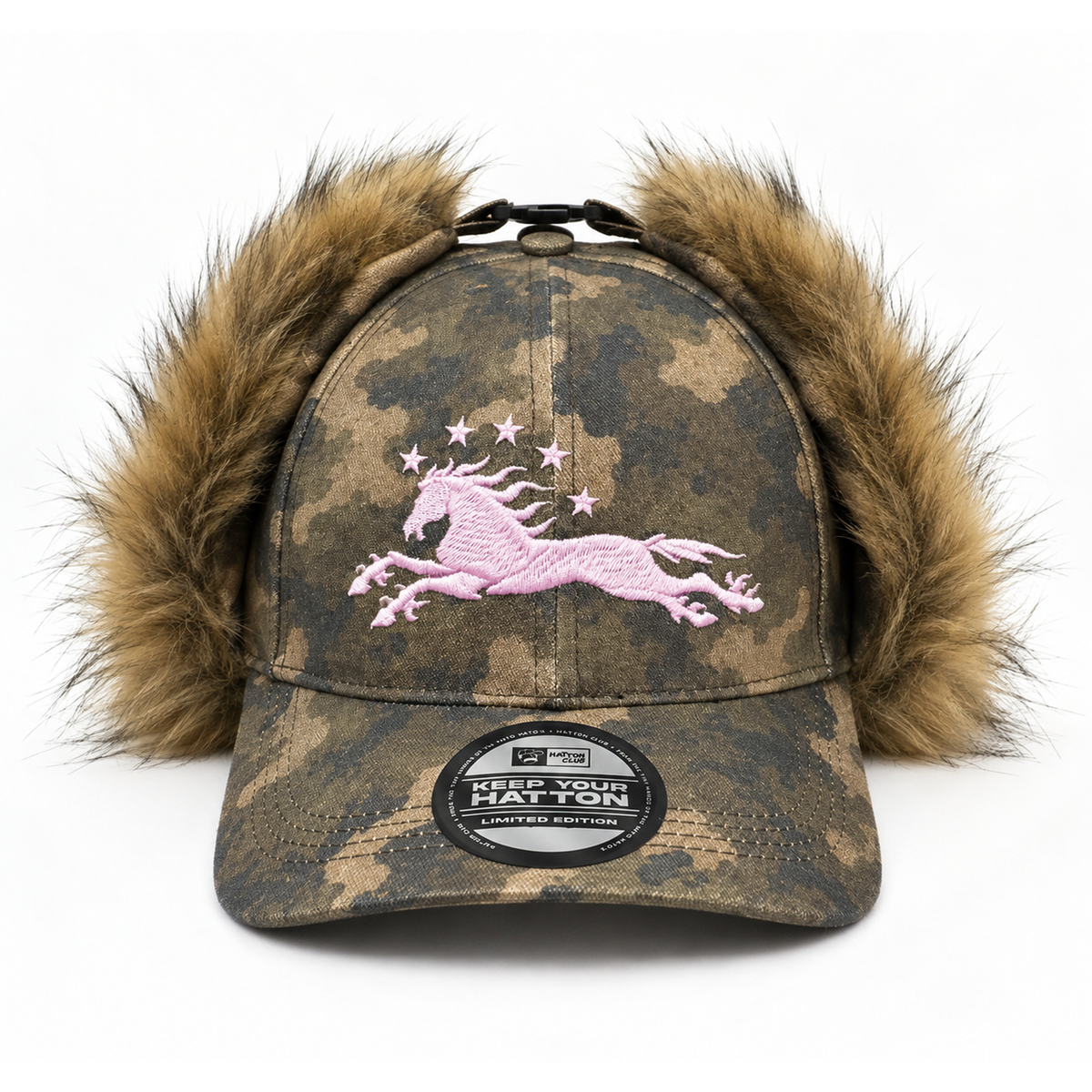 "PRINCESS" Fur Baseball Cap