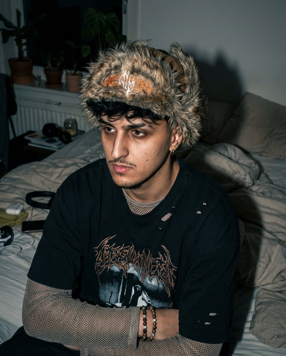 "FERAL" Fur Trapper Hat